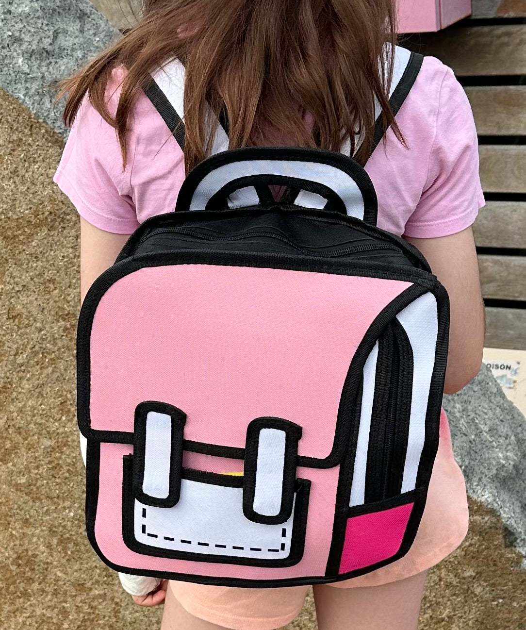 Cartoon back pack - Yellow