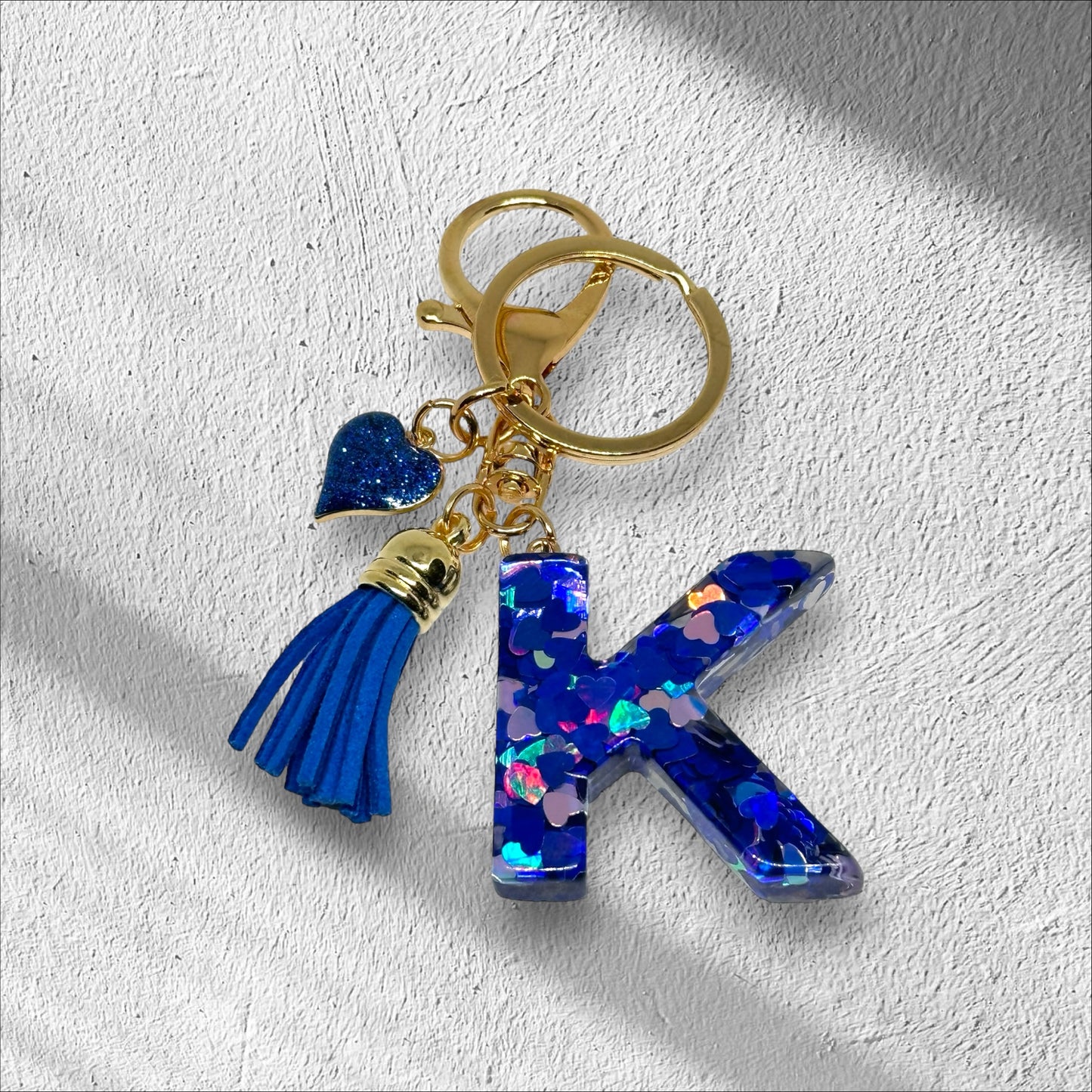 Letter K Keychain Options