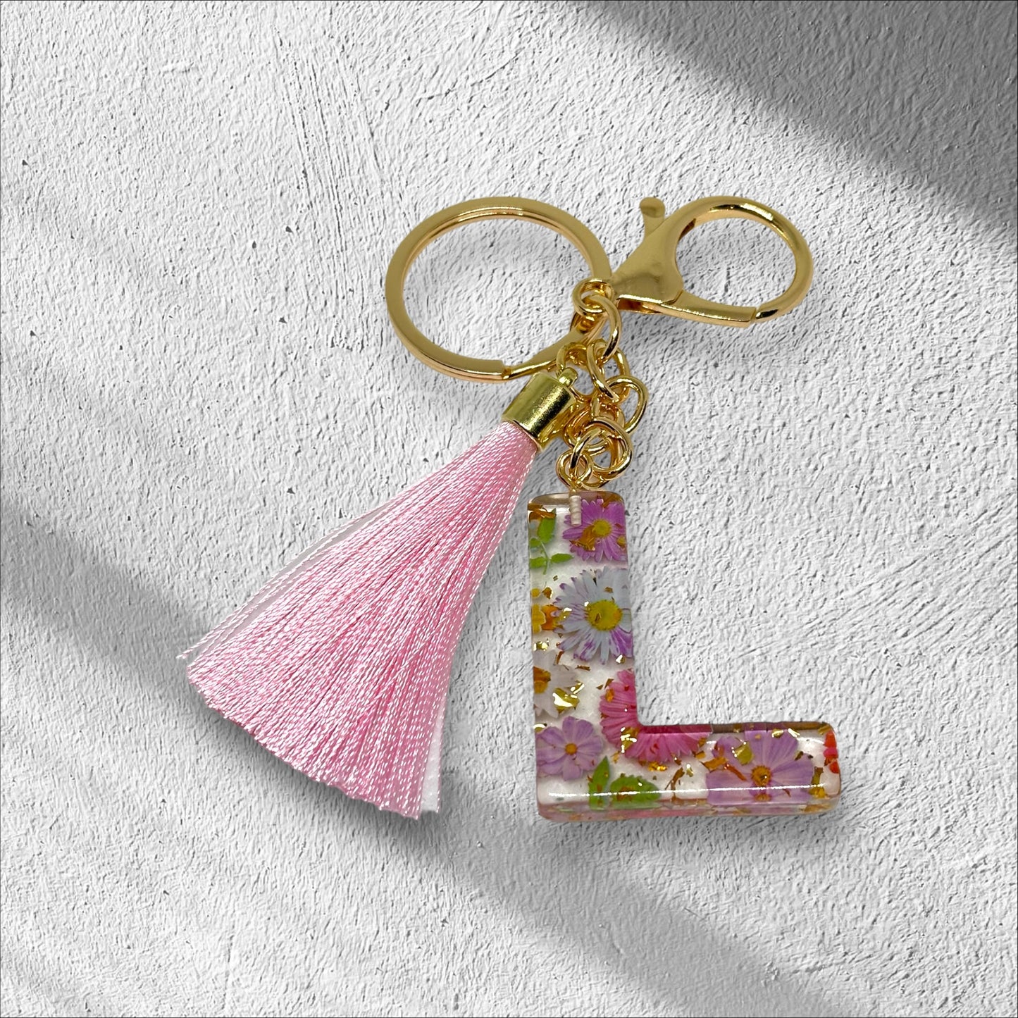 Letter L Keychain Options