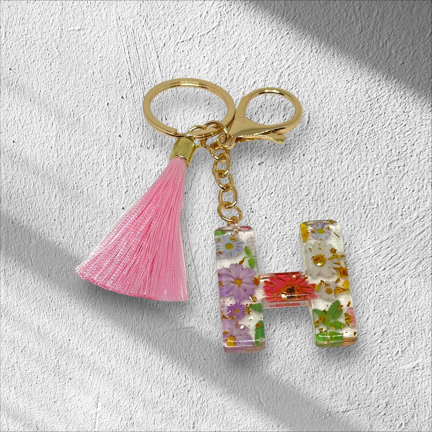 Letter H Keychain Options