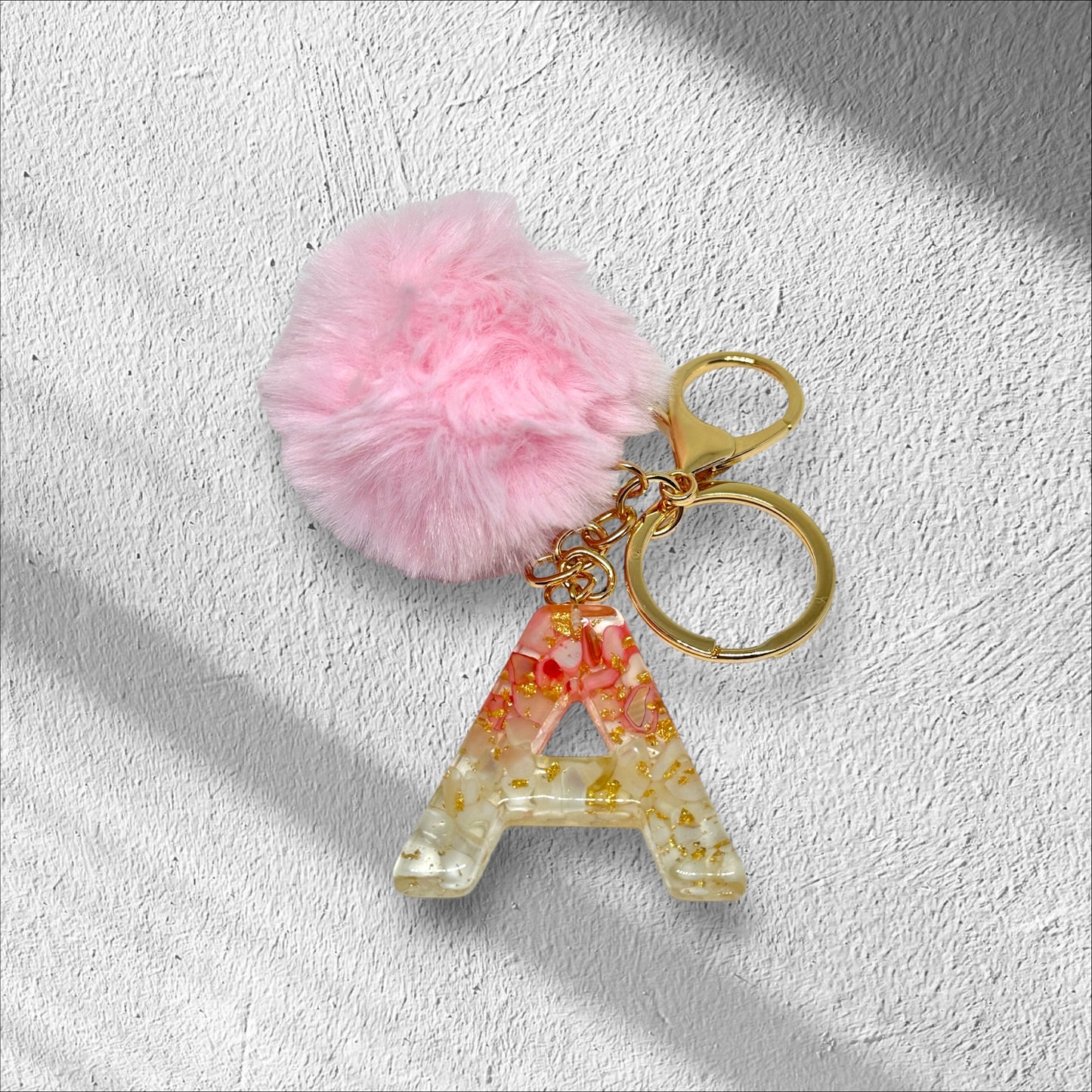 Letter A keychain Options