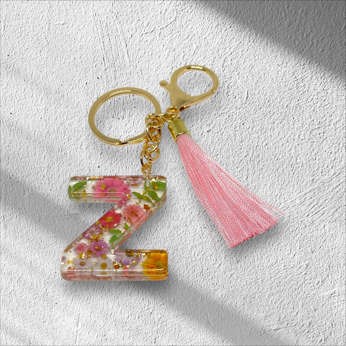 Letter Z Keychain Options
