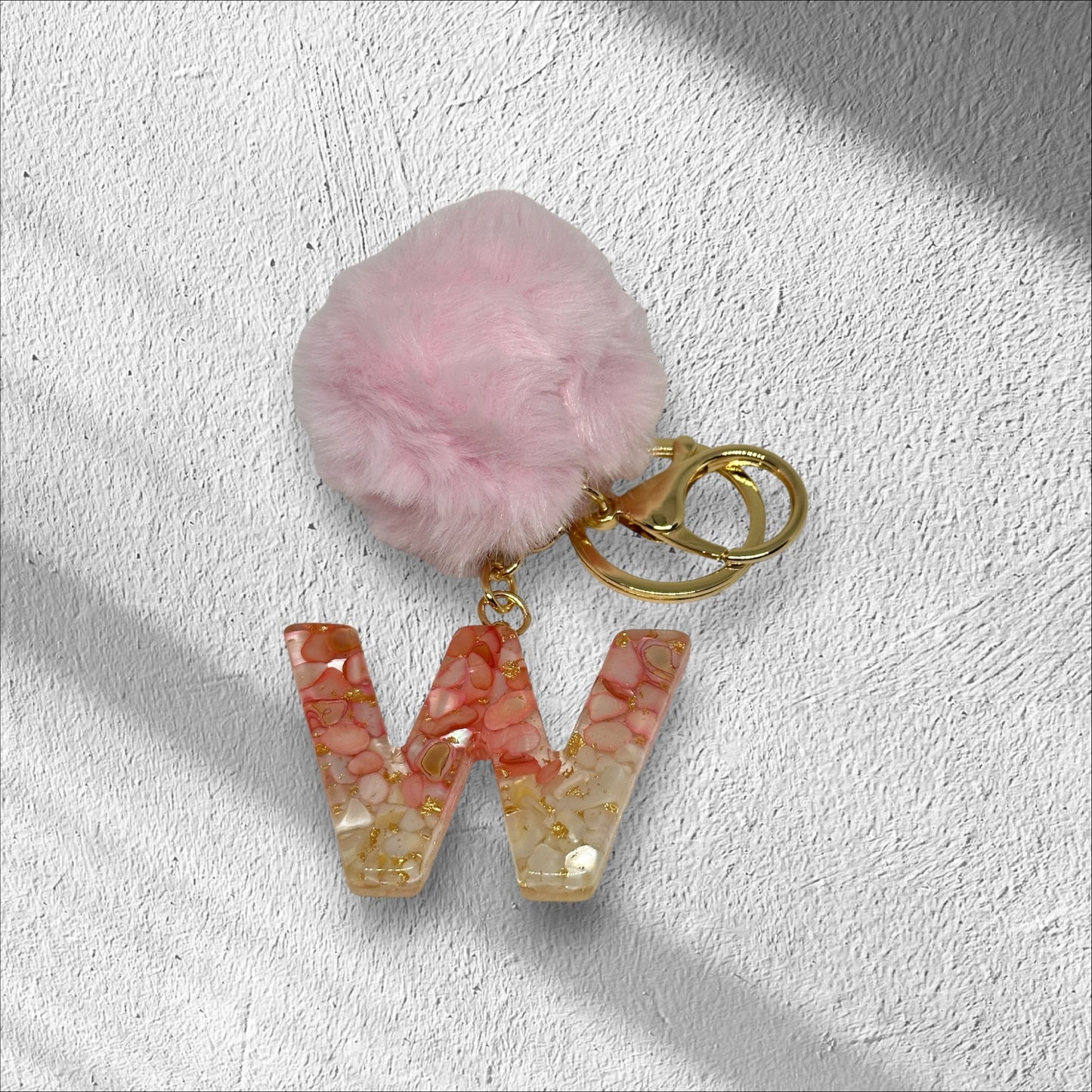 Letter W keychain Options