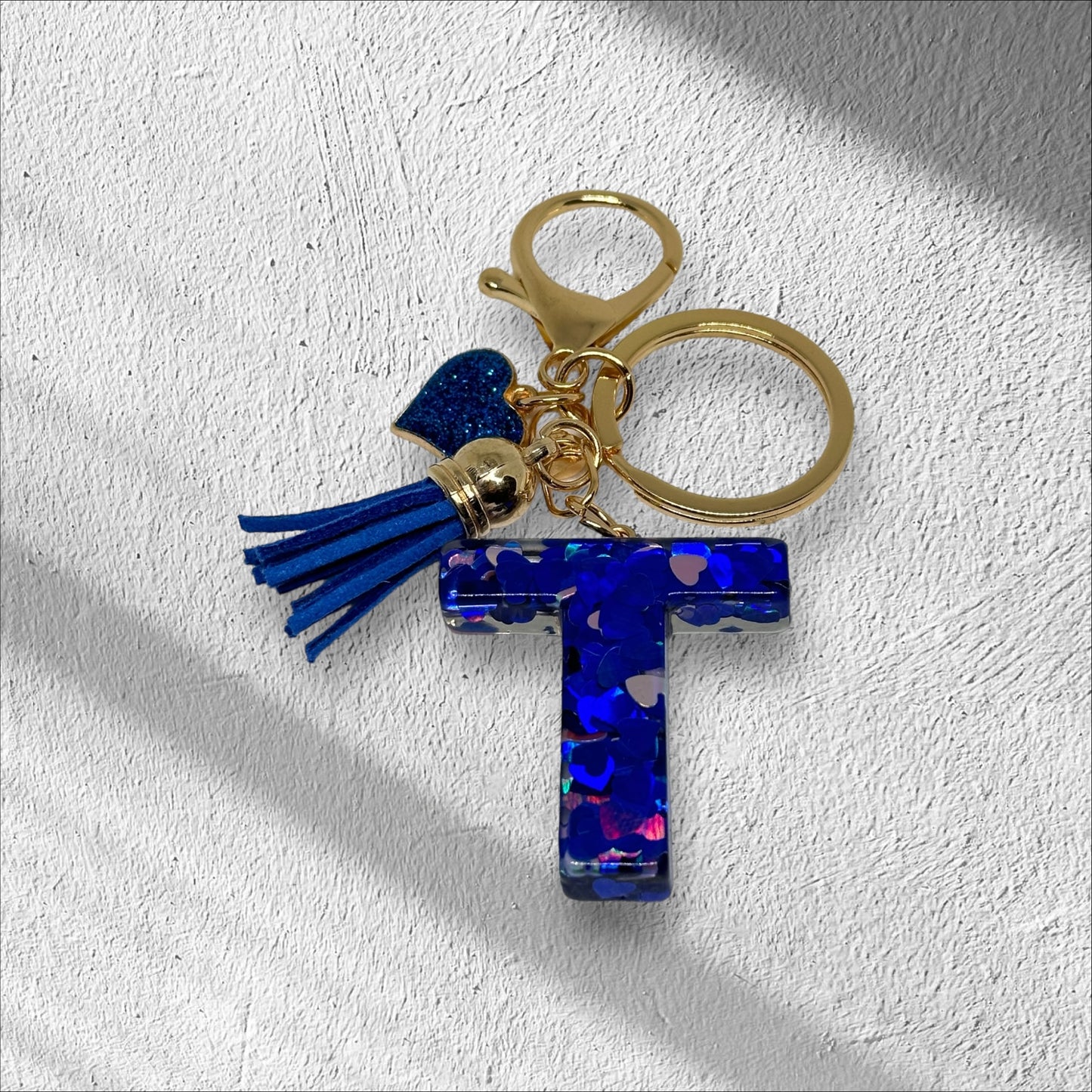 Letter T Keychain Options