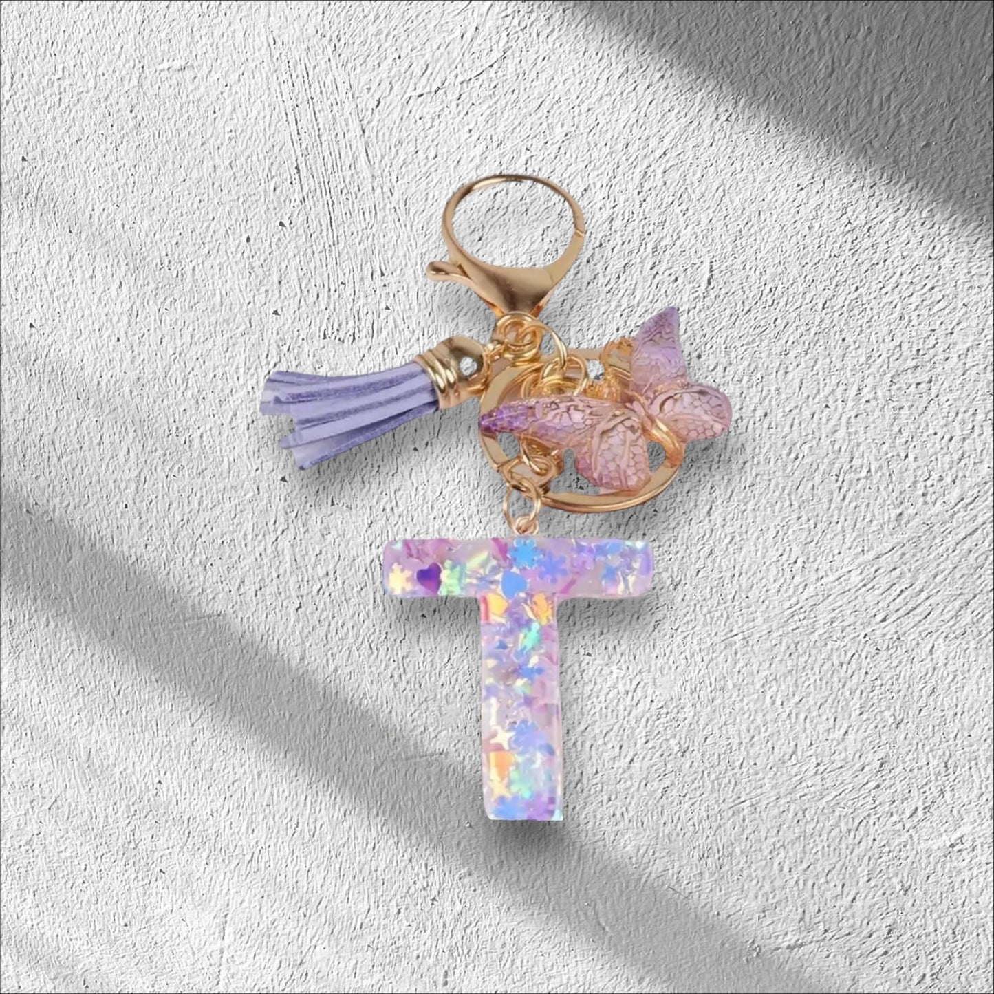 Letter T Keychain Options