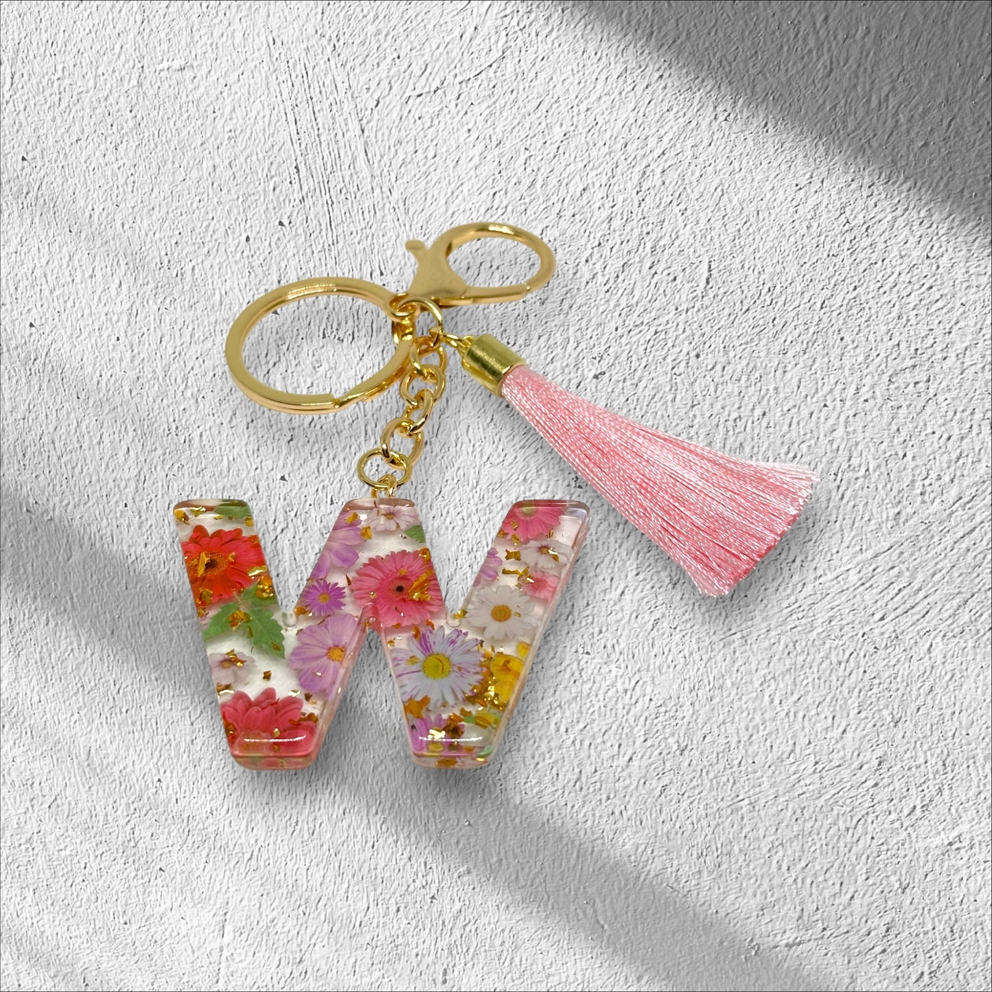 Letter W keychain Options