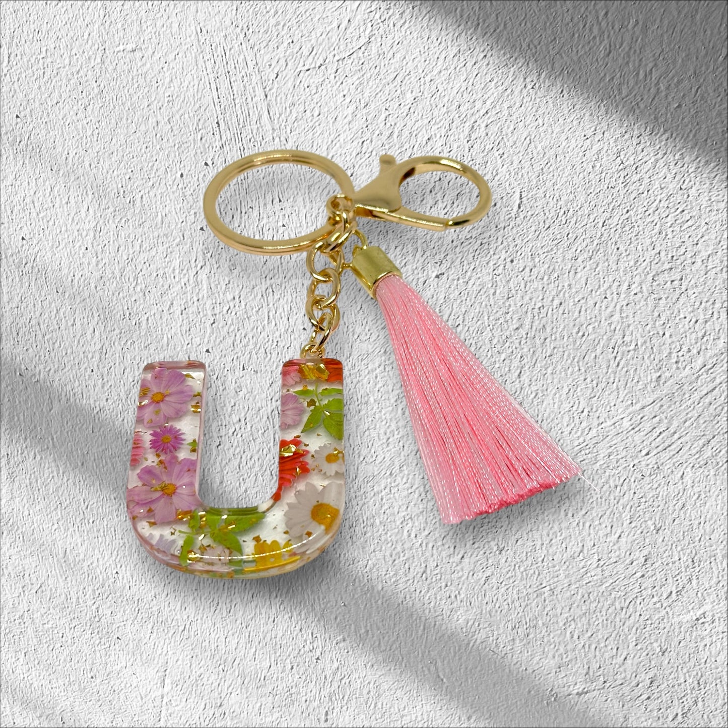 Letter U Keychain Options