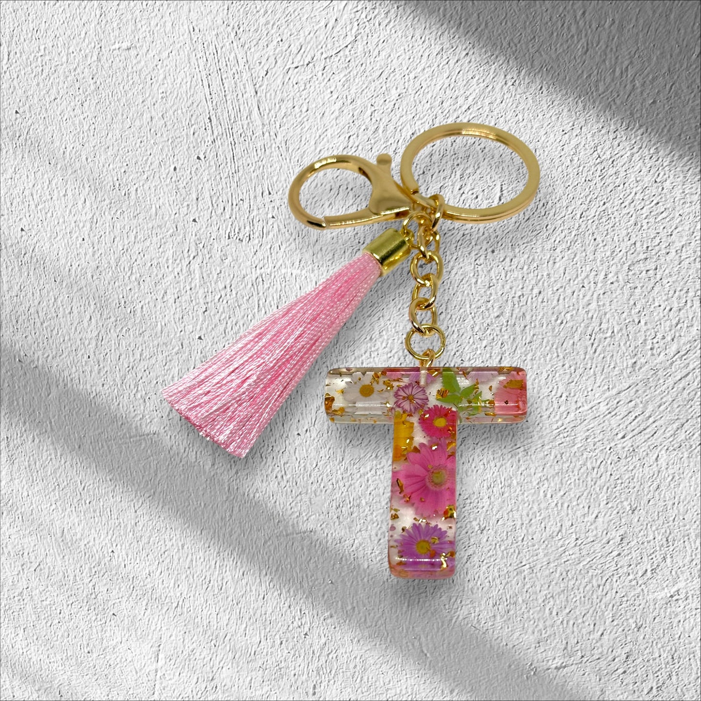 Letter T Keychain Options
