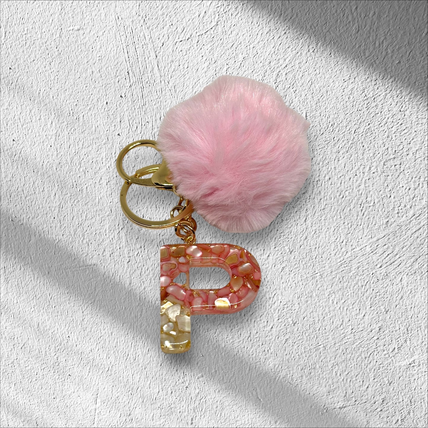 Letter P Keychain Options