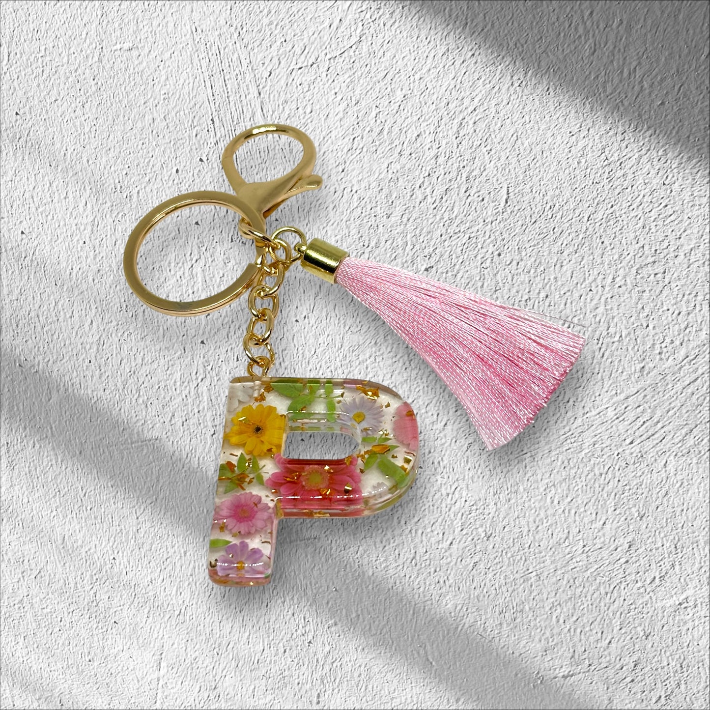 Letter P Keychain Options